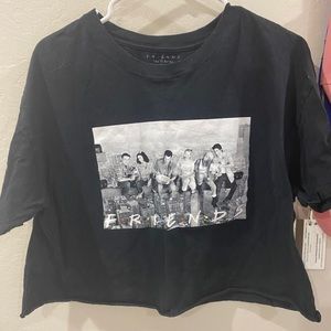 Black Friends Crop Top